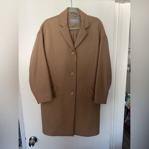 Everlane Camel/Tan Single-Breasted Coat